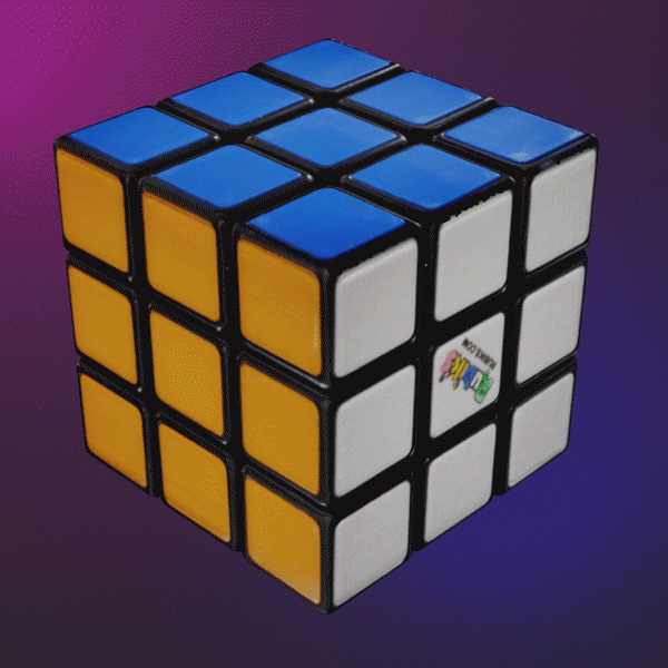 ルービックキューブのフルカラー3Dスキャン