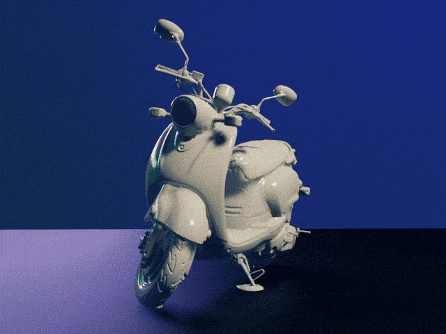 バイクとコインの3Dスキャン